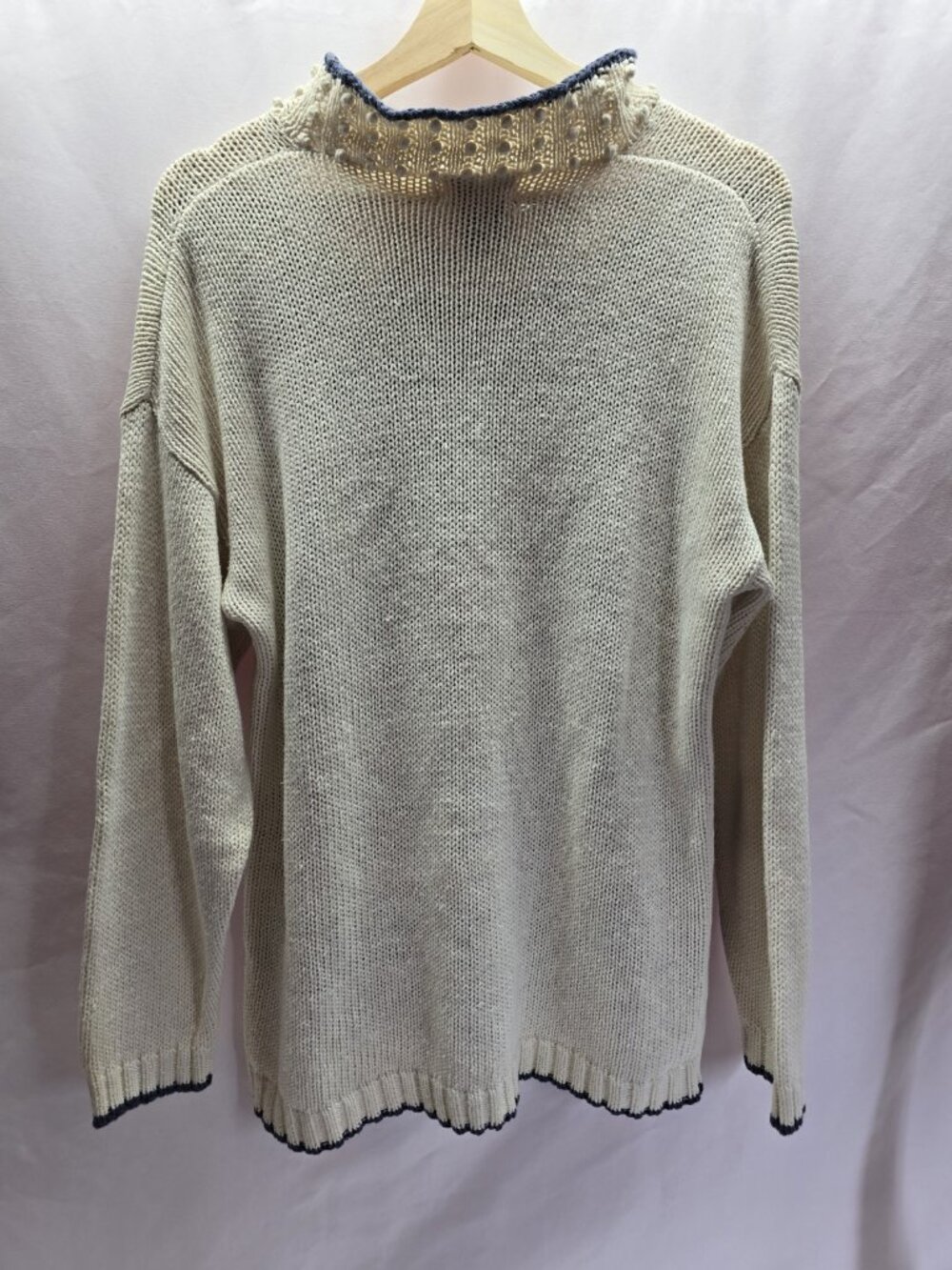 Beldoch Popper Floral Embroidered Knit Sweater Medium Cottagecore Shabby Chic - Picture 9 of 16